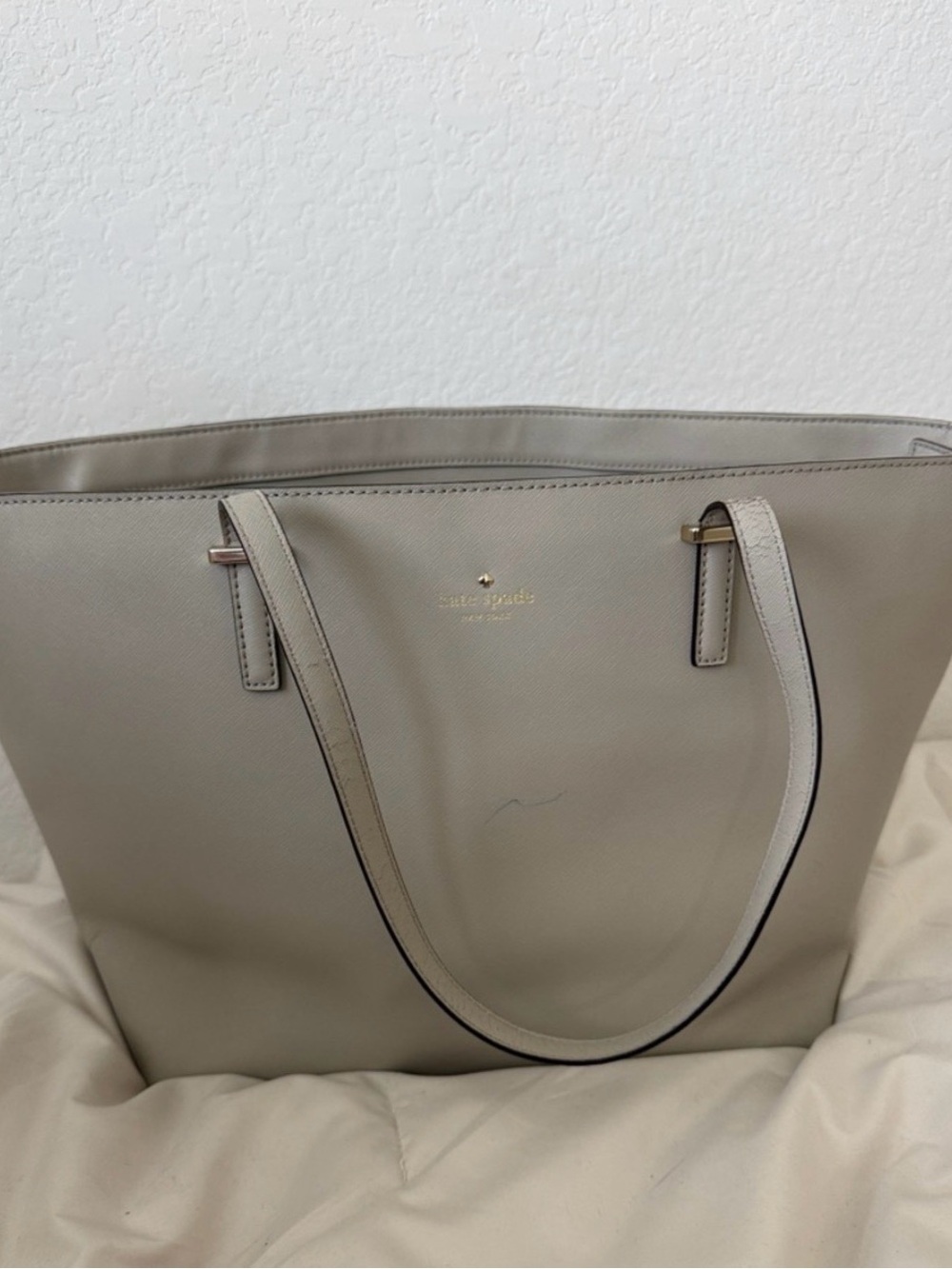 Kate Spade Cedar Street Harmony Tote Bag in soft grey color